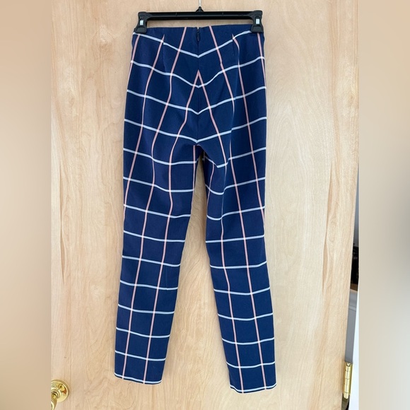 Rag & Bone Blue Plaid Ankle Skinnies. - Picture 9 of 11